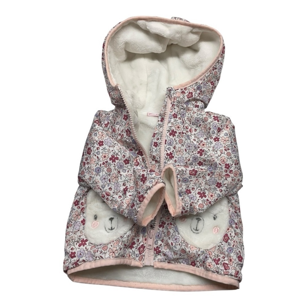 Penelope Mack Pink Floral Baby Hoodie Size: 12 months - Picture 4 of 8